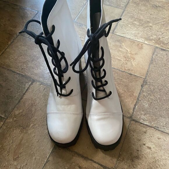 Schultz Jeannie Combat Boots Sz 10 - Picture 3 of 9
